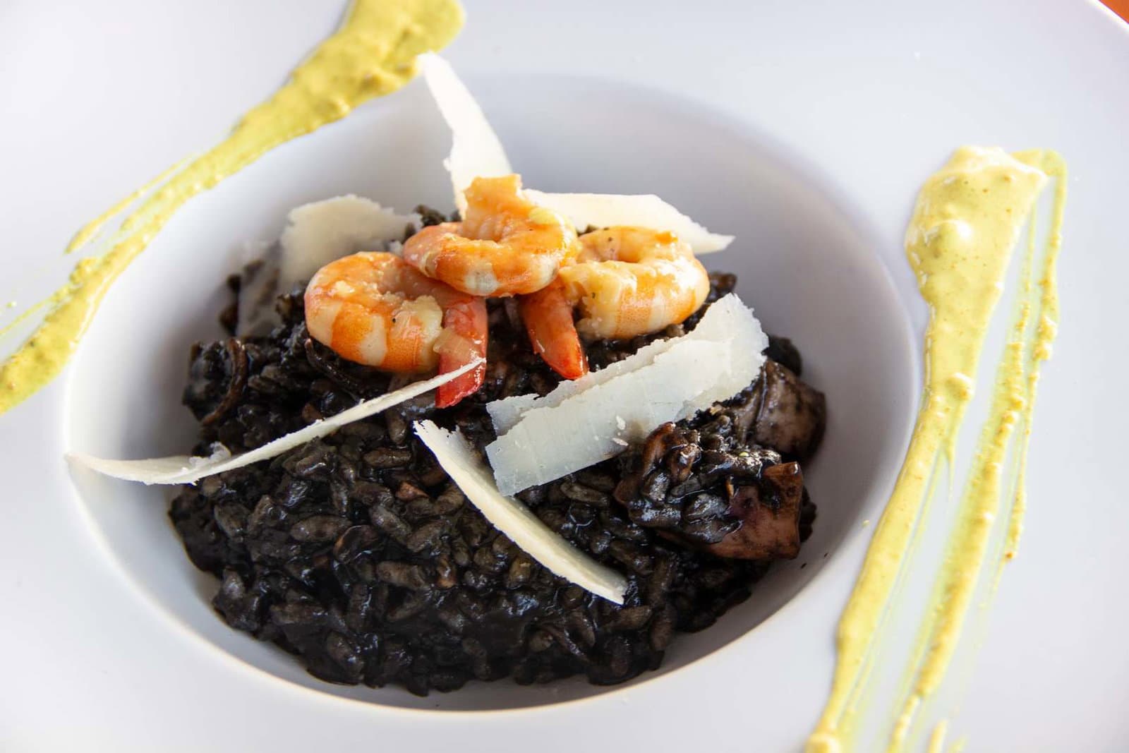 Freshly prepared Dalmatian cuisine on board